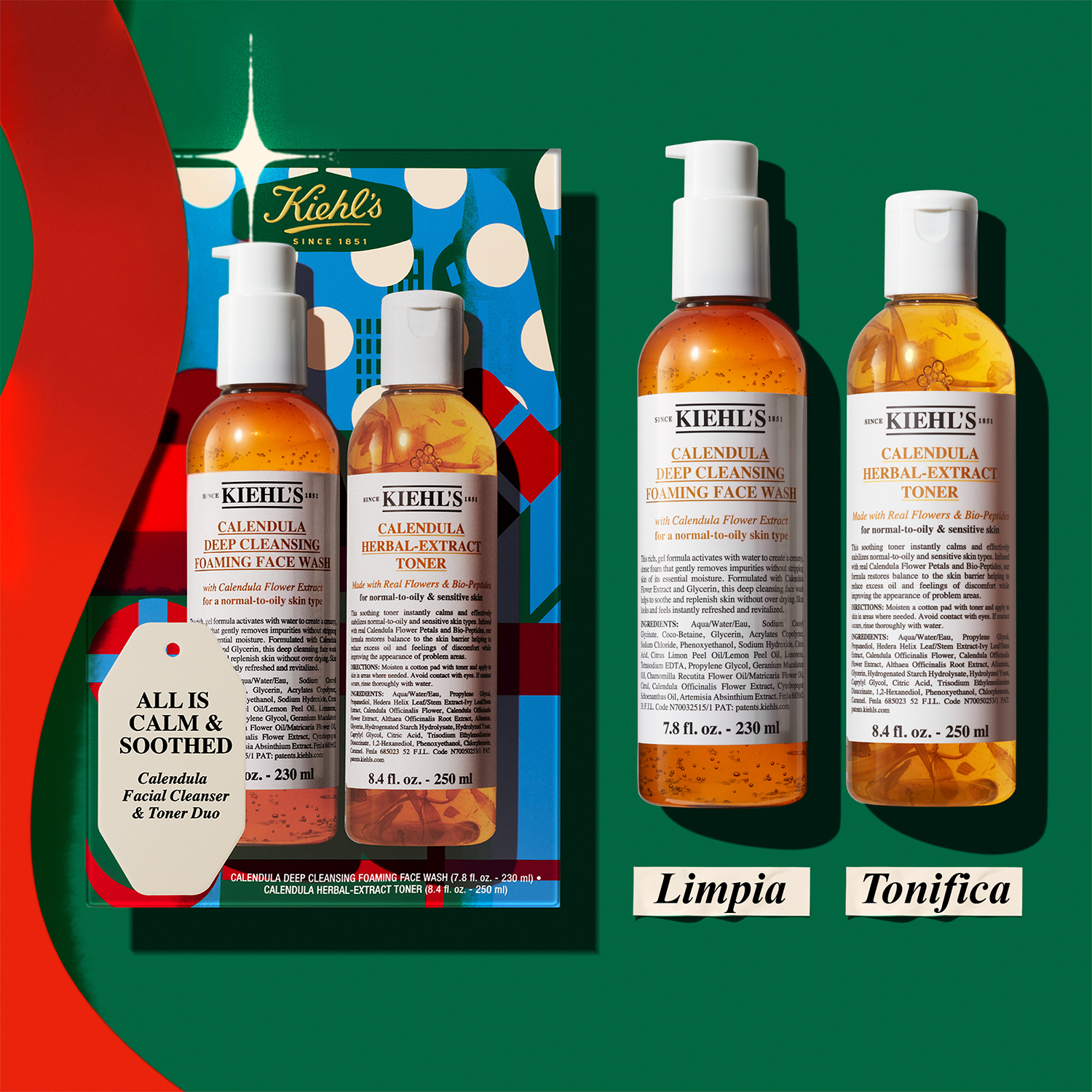 KIEHL'S CALENDULA DUO SET (SET PARA CUIDADO DE LA PIEL)